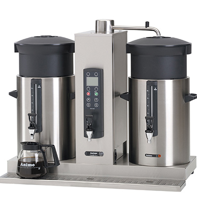 荷蘭Animo CB 2x20W雙桶臺(tái)上型咖啡機(jī)(兩側(cè)帶桶)40升/ 帶開水機(jī)功能